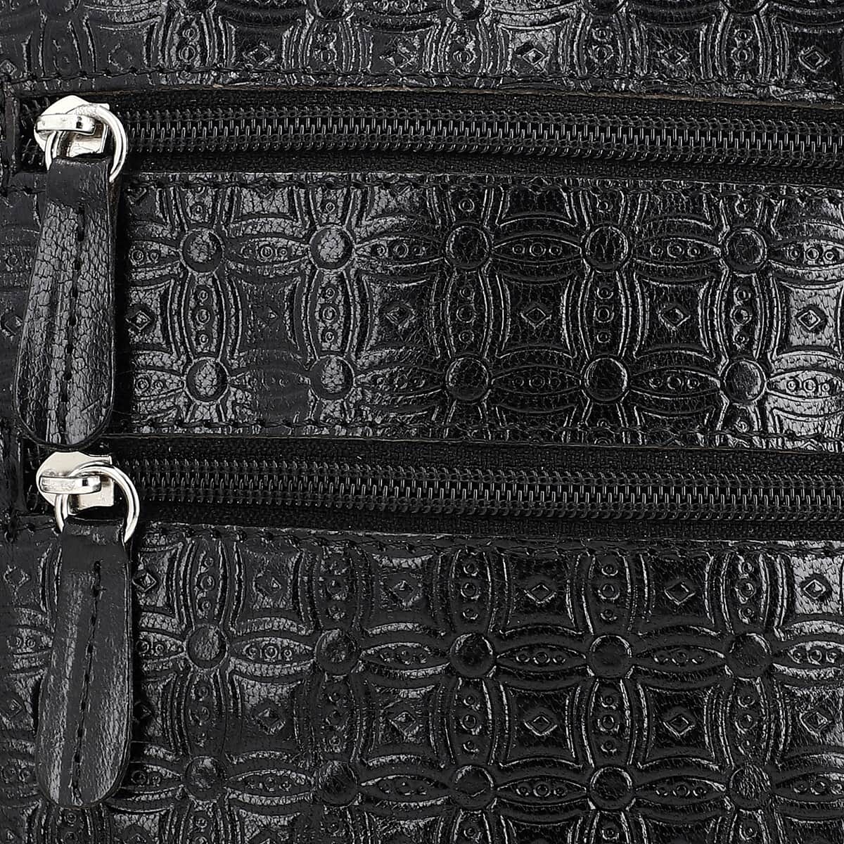 Shop LC SUKRITI Pattern Hand Painted Genuine Leather Crossbody Bag