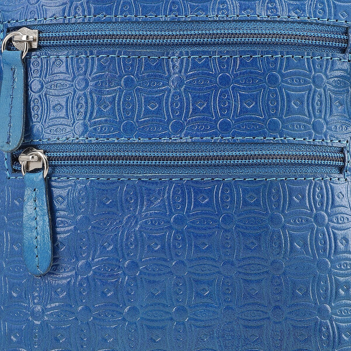 Vivid by Sukriti Eiffel Tower Pattern Hand Painted Genuine Leather Crossbody Bag image number 7