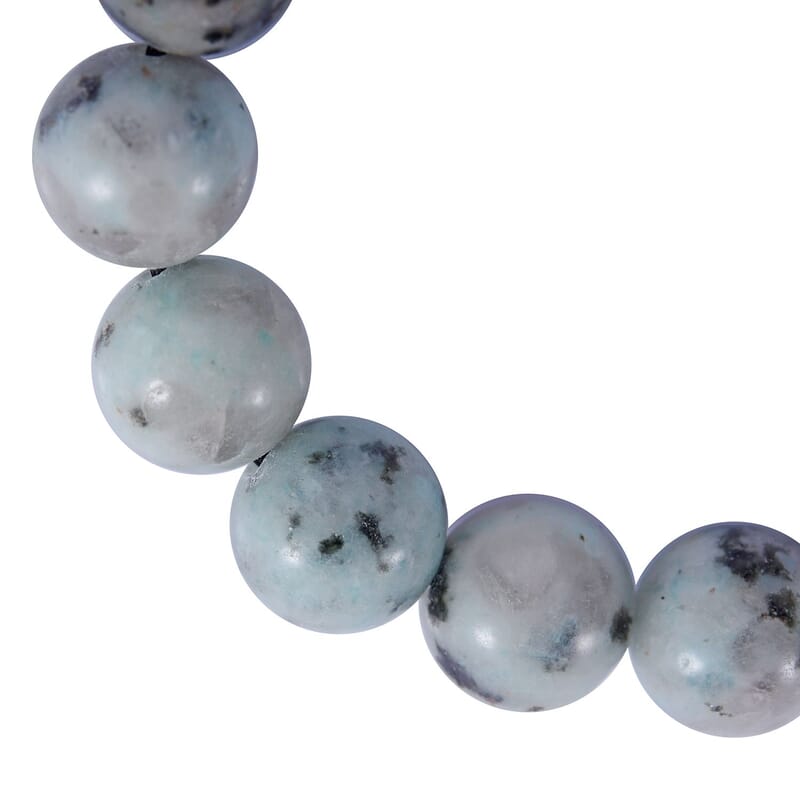 Dolomite 12mm 180.00 ctw Beaded Stretch Bracelet