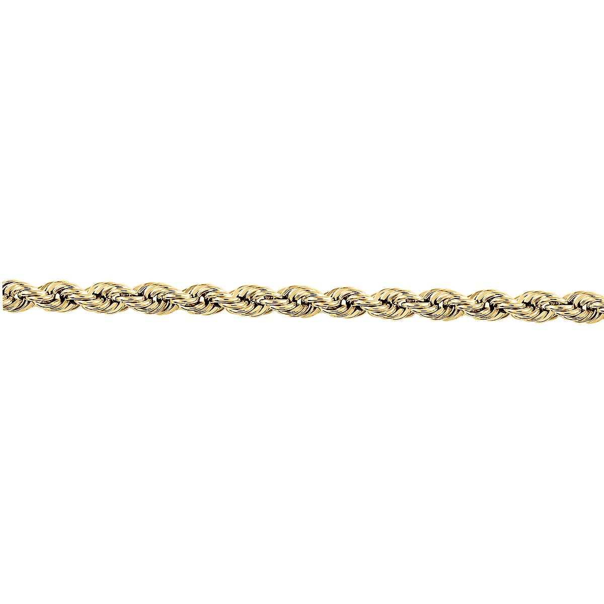 10K Yellow Gold 4mm Rope Chain Bracelet (8.00 In) 3 Grams image number 2