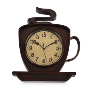 Coffee Cup Wall Clock (1xAA Battery Not Included)