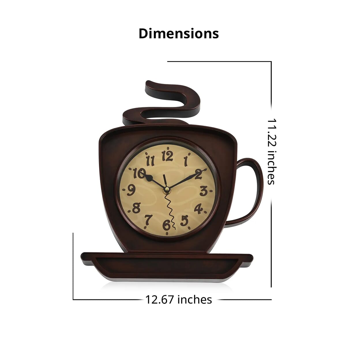 Coffee Cup Wall Clock (1xAA Battery Not Included) image number 4