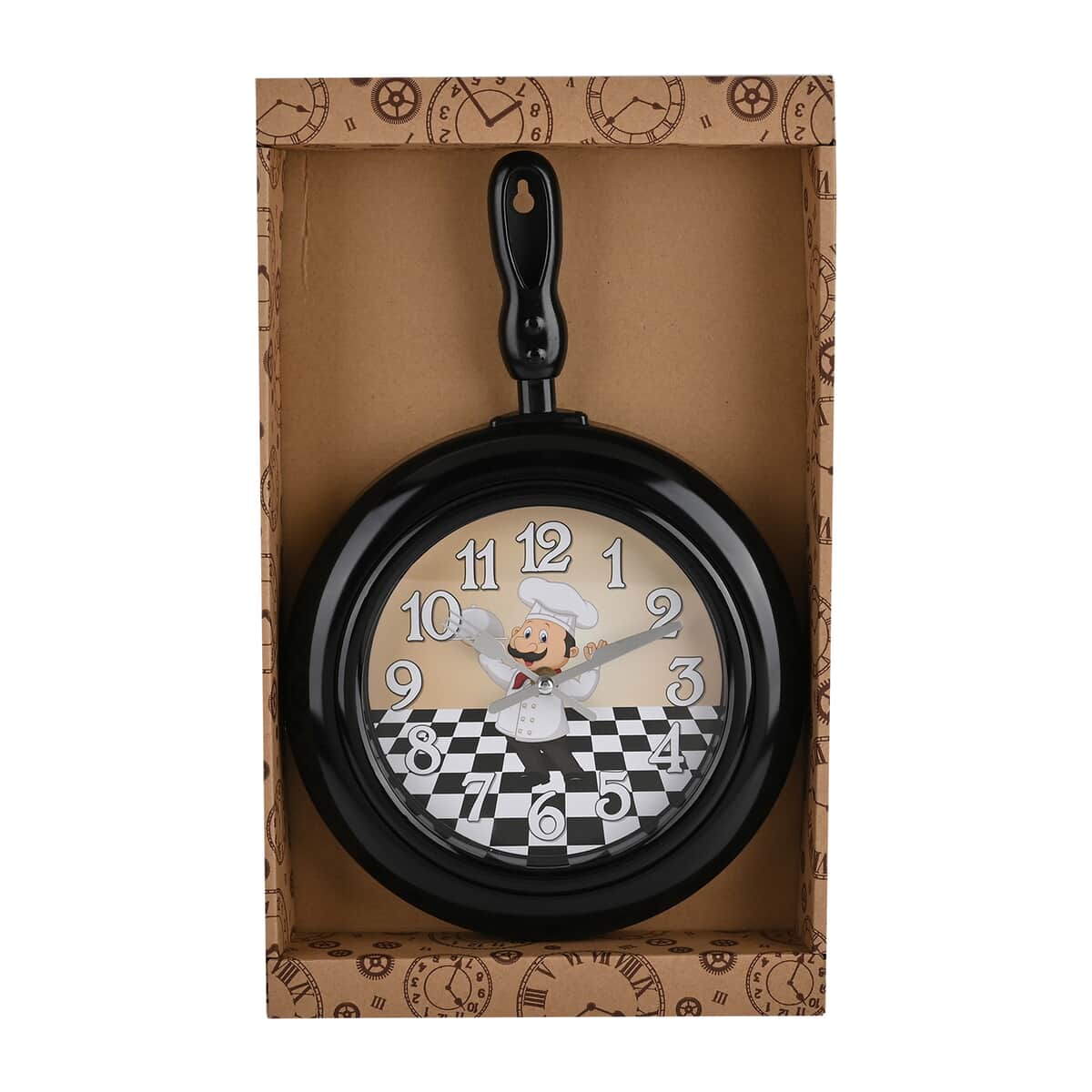 Frying Pan Wall Clock (1xAA Battery Not Included) image number 2