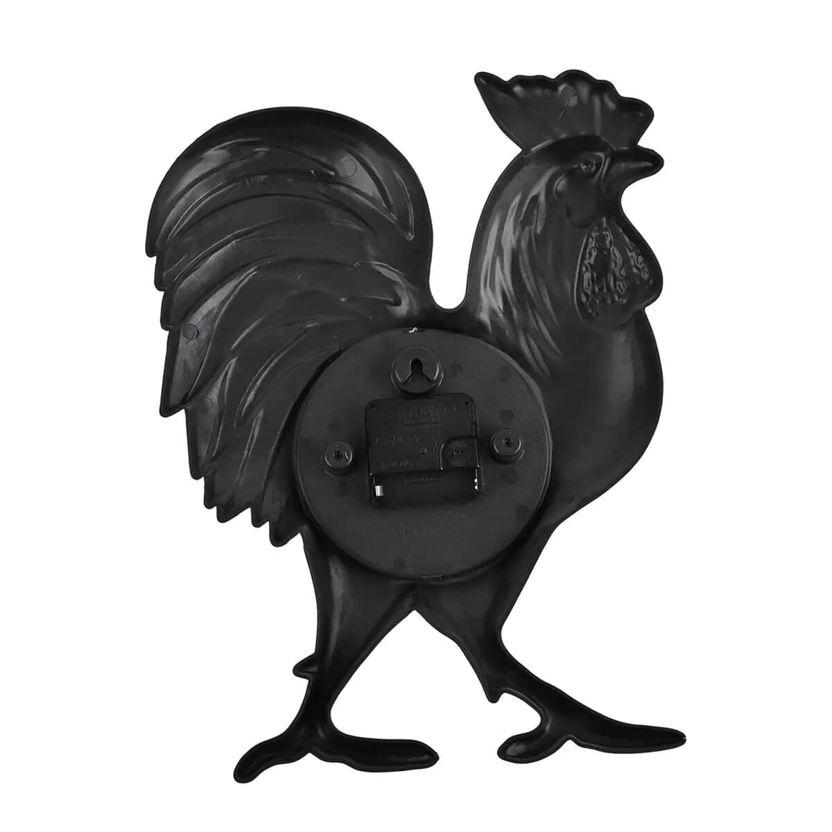 Black Rooster Shaped Wall Clock (1xAA Battery Not Included) image number 5