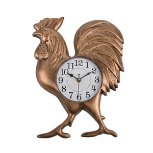 Brown Rooster Shaped Wall Clock (1xAA Battery Not Included)