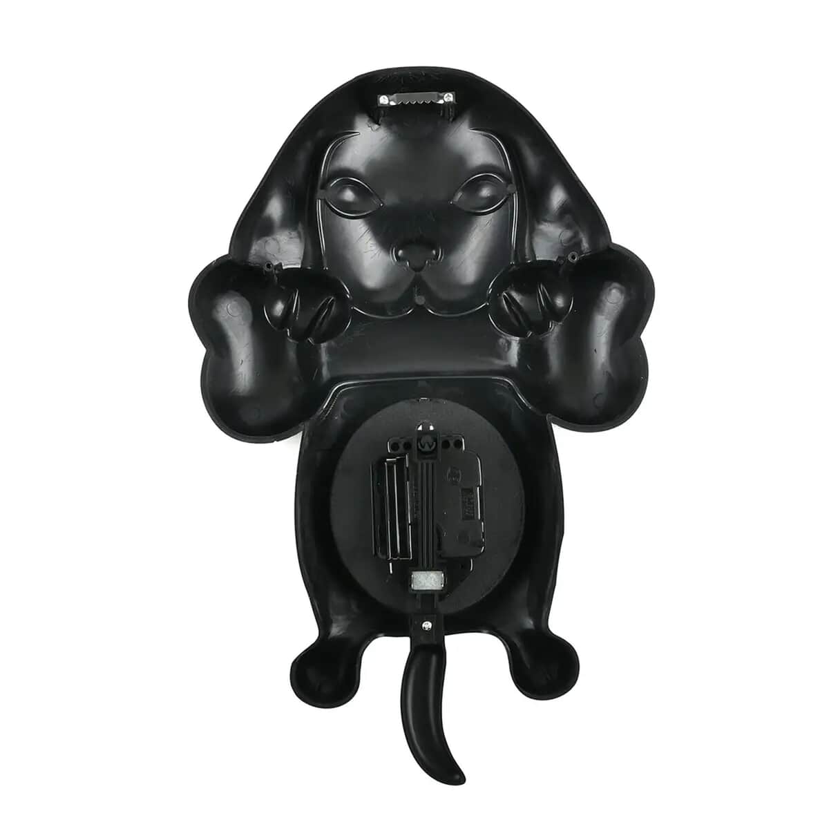 Black Dog Shaped Wall Clock with Moving Tail (14.17"x9.37"x2.51") (1xAA Battery Not Included) image number 5