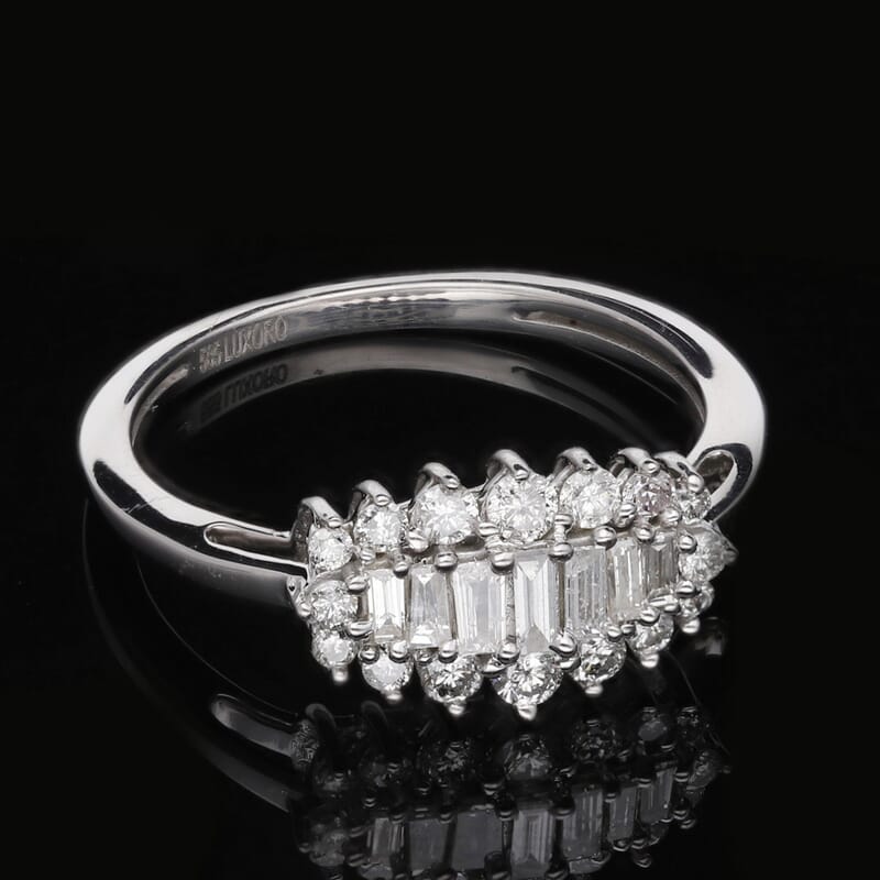 Diamond I1 0.50 ctw Ring in 14K White Gold (Size 11.5)