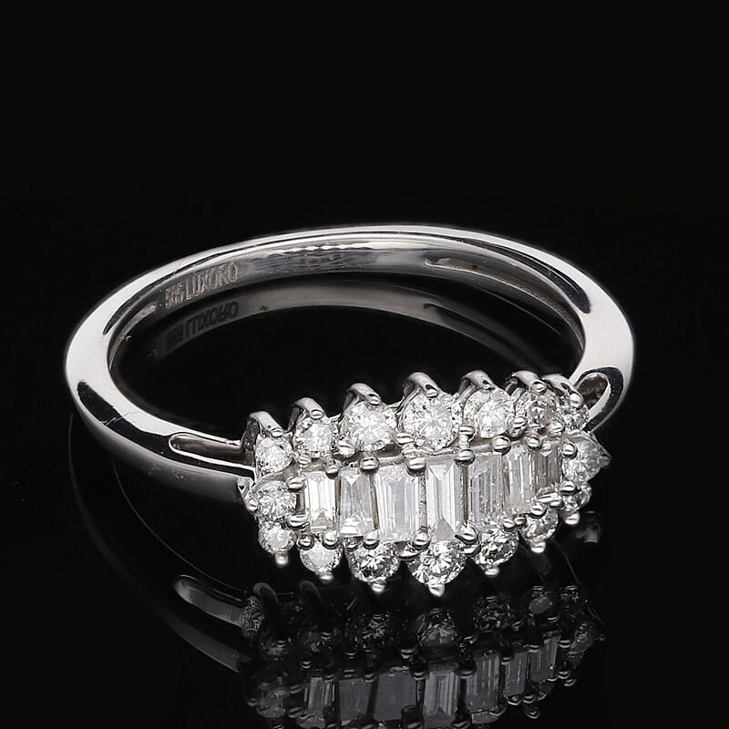 Diamond I1 0.50 ctw Ring in 14K White Gold (Size 11.5)