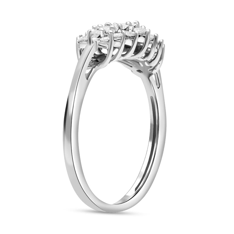 Diamond I1 0.50 ctw Ring in 14K White Gold (Size 11.5)