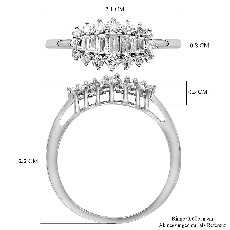 Diamond I1 0.50 ctw Ring in 14K White Gold (Size 11.5)