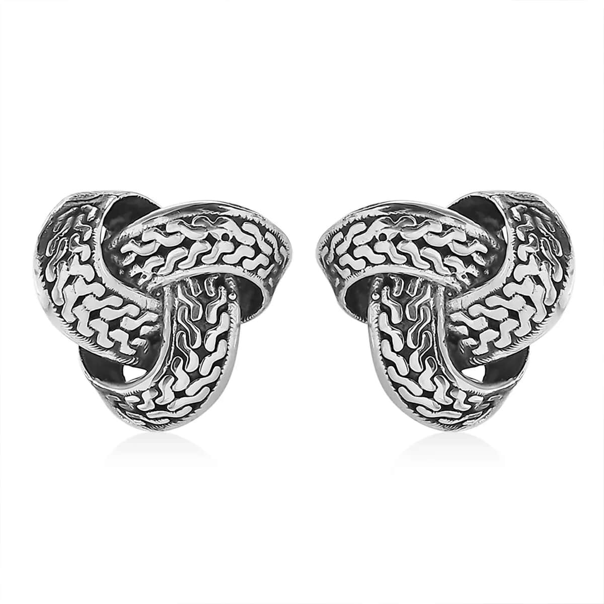 Bali Legacy Sterling Silver Tulang Naga Earrings (4.75 g) image number 0