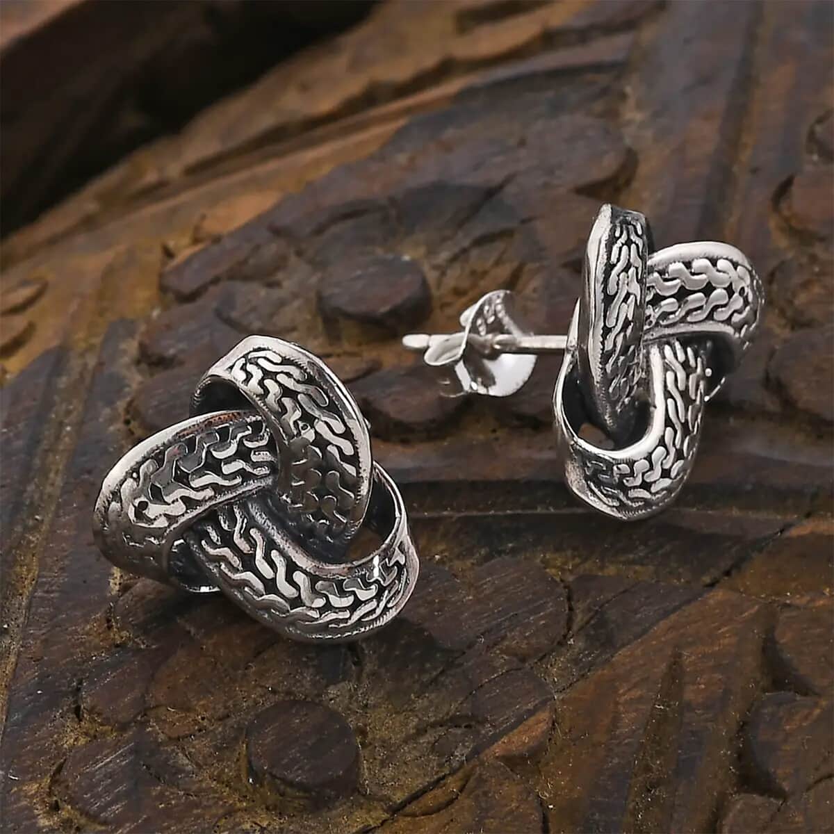 Bali Legacy Sterling Silver Tulang Naga Earrings (4.75 g) image number 1