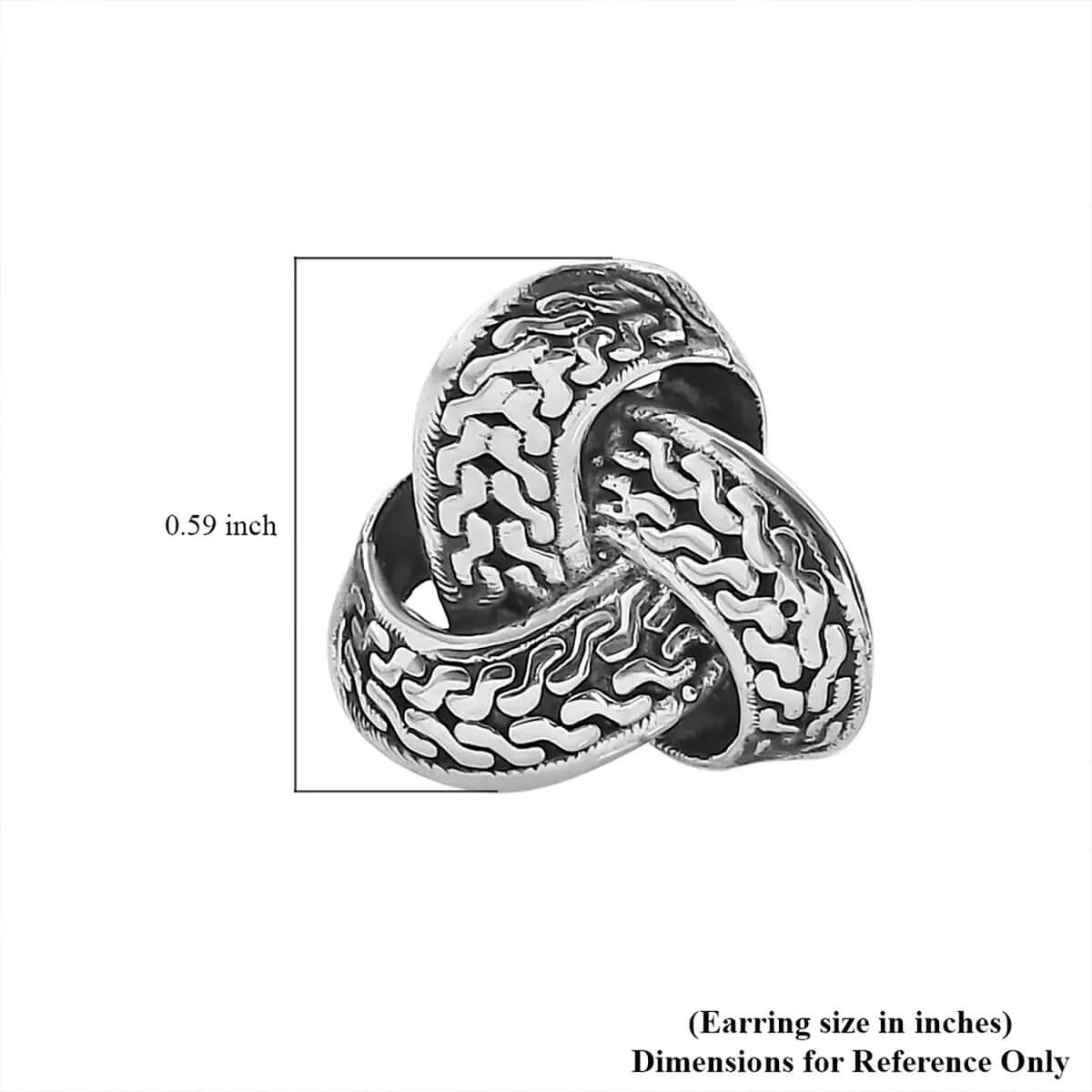 Bali Legacy Sterling Silver Tulang Naga Earrings (4.75 g) image number 6