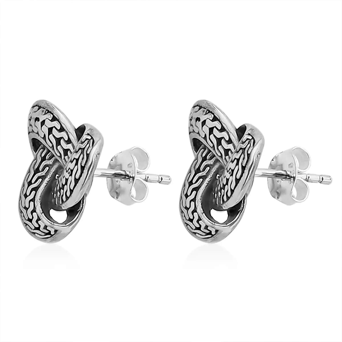 Bali Legacy Sterling Silver Tulang Naga Earrings (4.75 g) image number 8