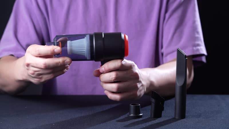 Rechargeable Cordless Handheld 2 IN 1 Black Vacuum Cleaner (Built-in 1200mAh Battery)