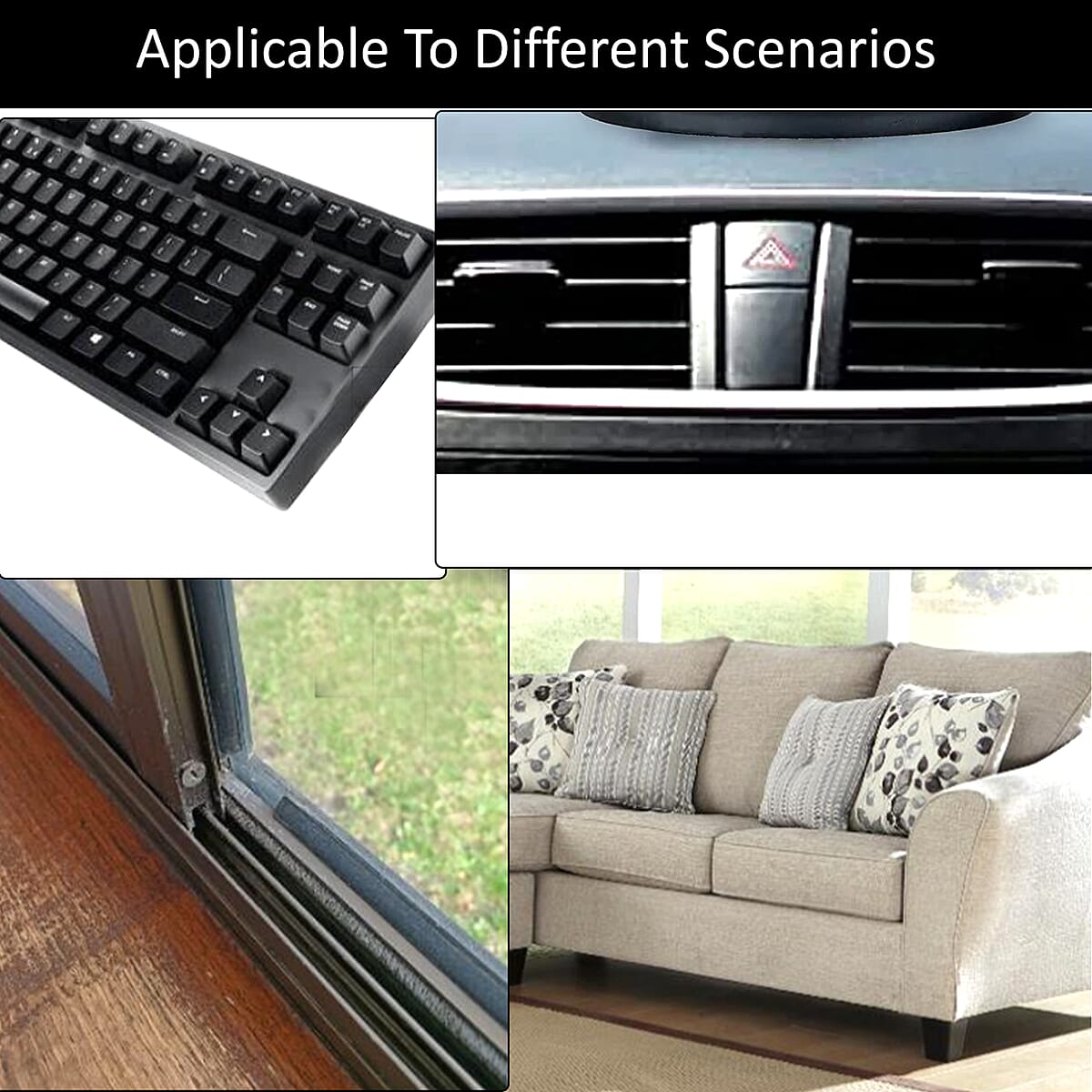 Rechargeable Cordless Handheld 2 IN 1 Black Vacuum Cleaner (Built-in 1200mAh Battery) image number 2