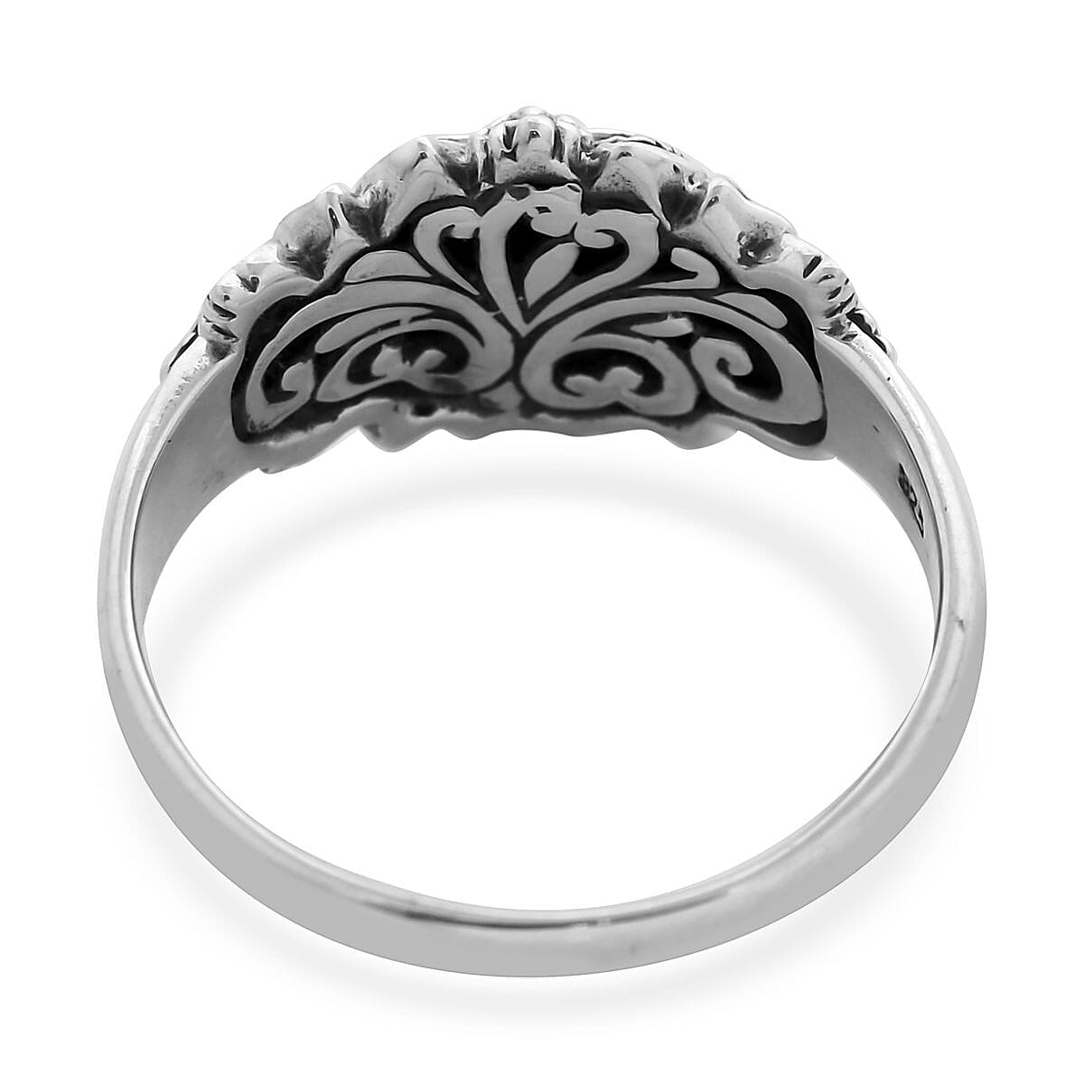 Bali Legacy Sterling Silver Barong Ring (Size 8.0) 5.50 Grams image number 4