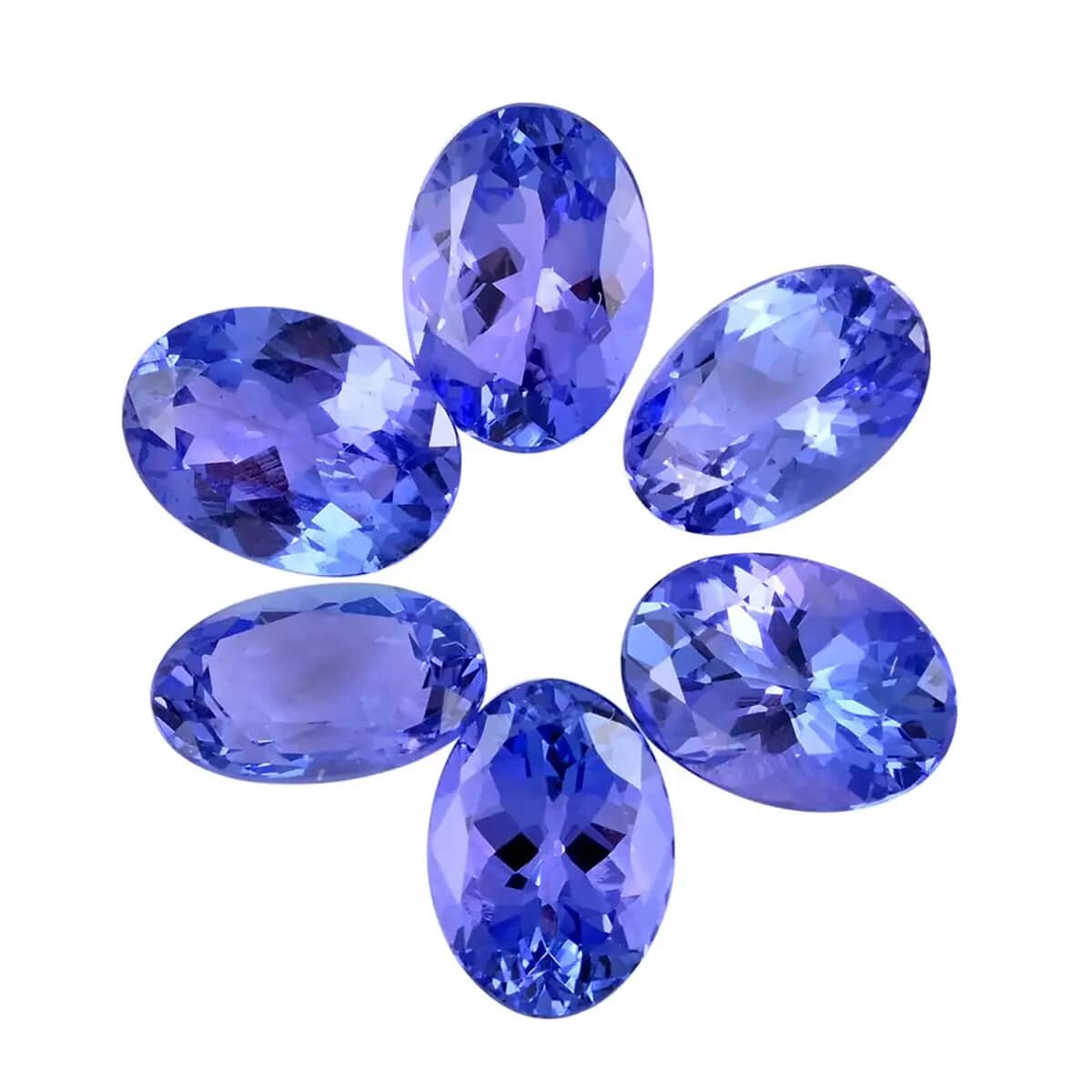 Premium Tanzanite Set of 6 (Ovl 7x5 mm) 4.00 ctw image number 0