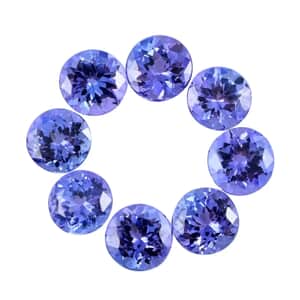 Premium Tanzanite Set of 8 (Rnd 5 mm) 4.00 ctw