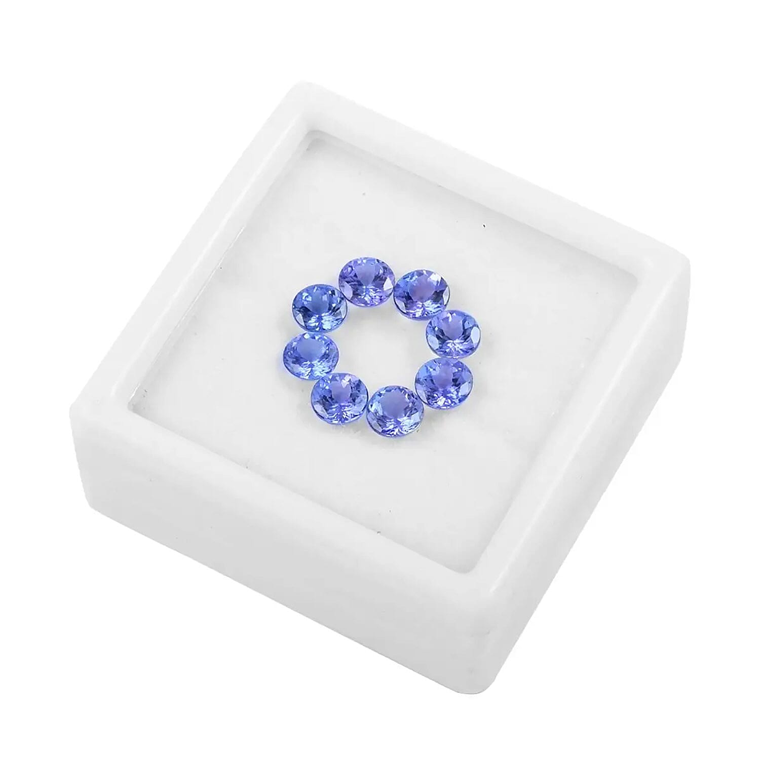 Premium Tanzanite Set of 8 (Rnd 5 mm) 4.00 ctw