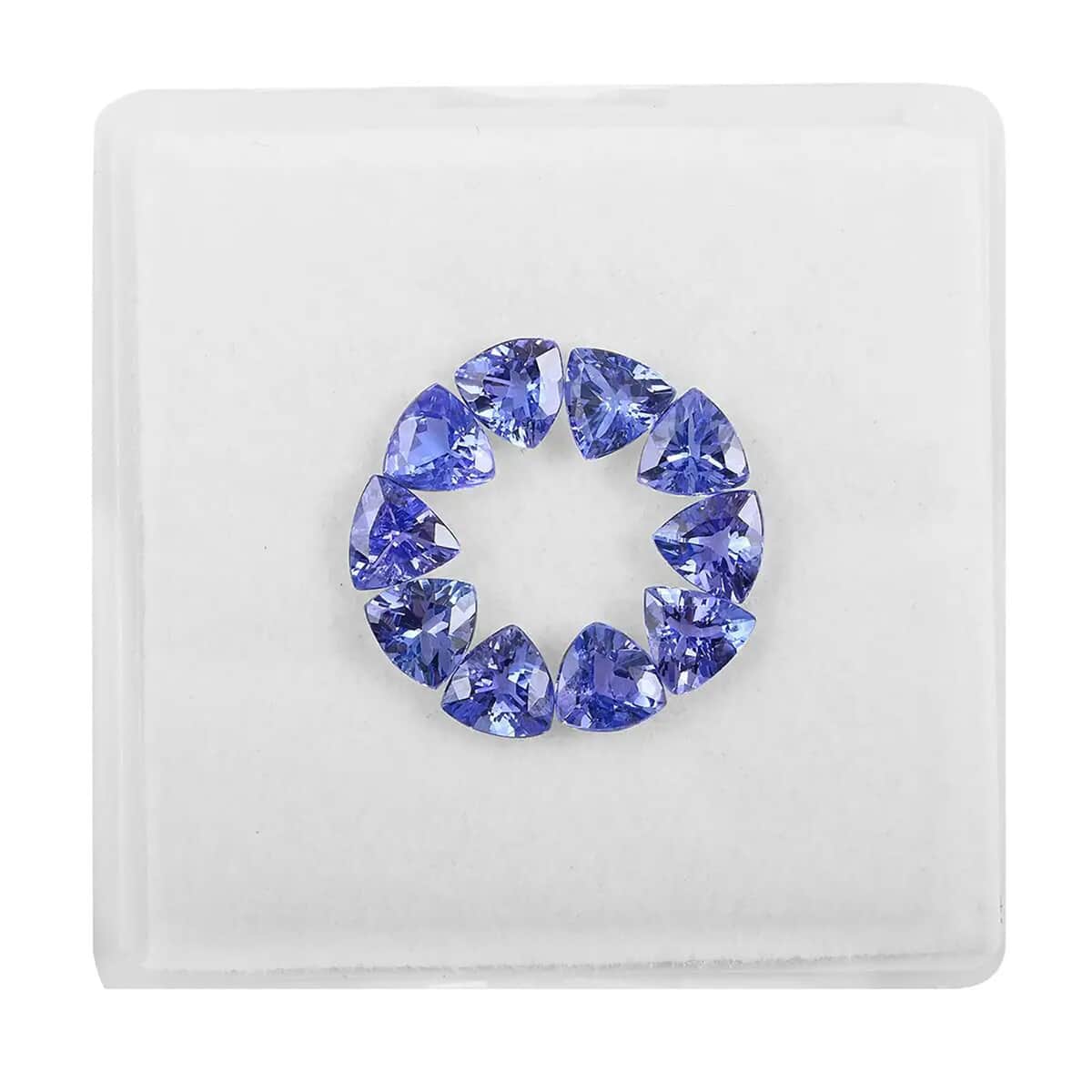 Premium Tanzanite Set of 10 (Trl 5 mm) 4.00 ctw image number 0