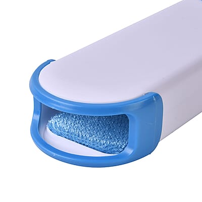 Set of 2 Blue Double Sided Cleaning Brush (3.54x1.57x12.6) & (2.16x0.98x5.51)