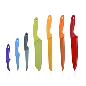 Multi Color 7pcs Stainless Steel Blade Multifunctional Knife Set