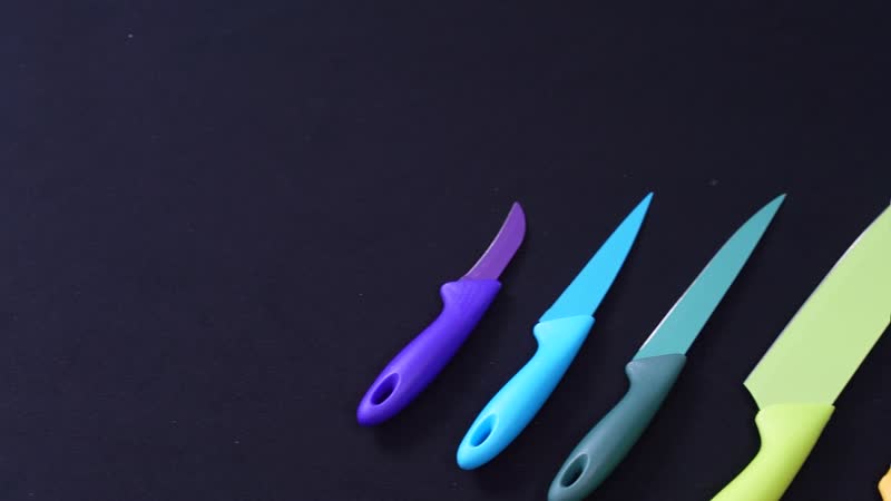 Multi Color 7pcs Stainless Steel Blade Multifunctional Knife Set