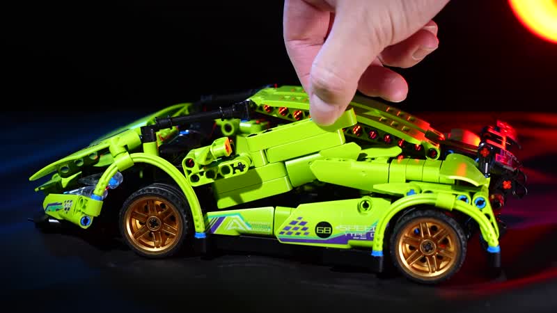 Green Car Building Blocks Toys (Included 1280 Pieces Blocks)