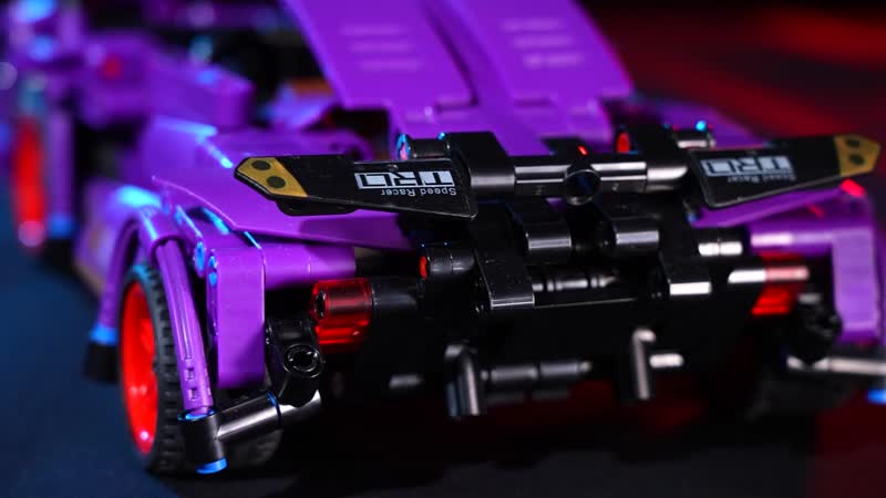 Purple Car Building Blocks Toys (Included 470 Pieces Blocks)