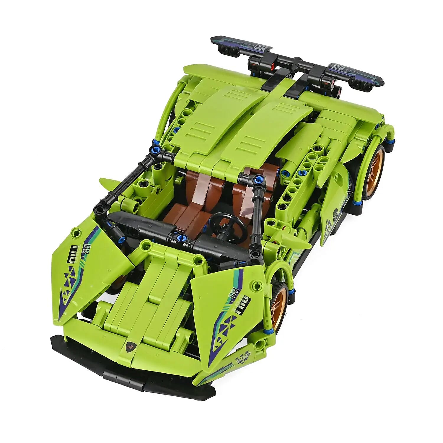 Green Car Building Blocks Toys (Included 470 Pieces Blocks)
