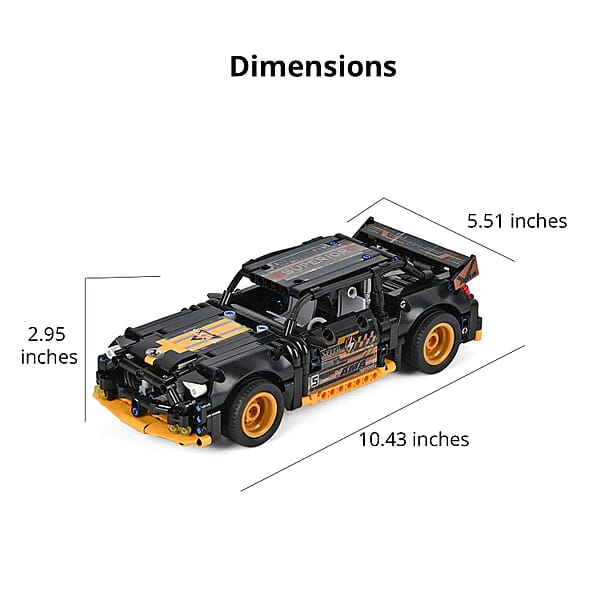 Black Car Building Blocks Toys (Included 520 Pieces Blocks)