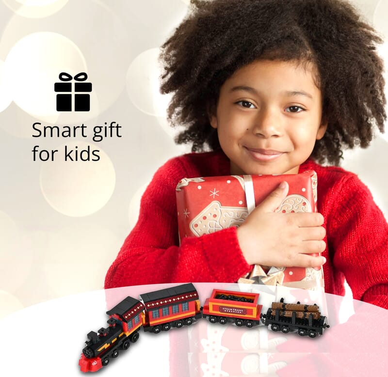 Train Building Blocks Toys (Included 650 Pieces Blocks)