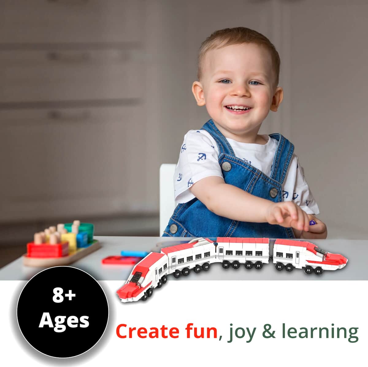 Train Building Blocks Toys (Included 578 Pieces Blocks) image number 1