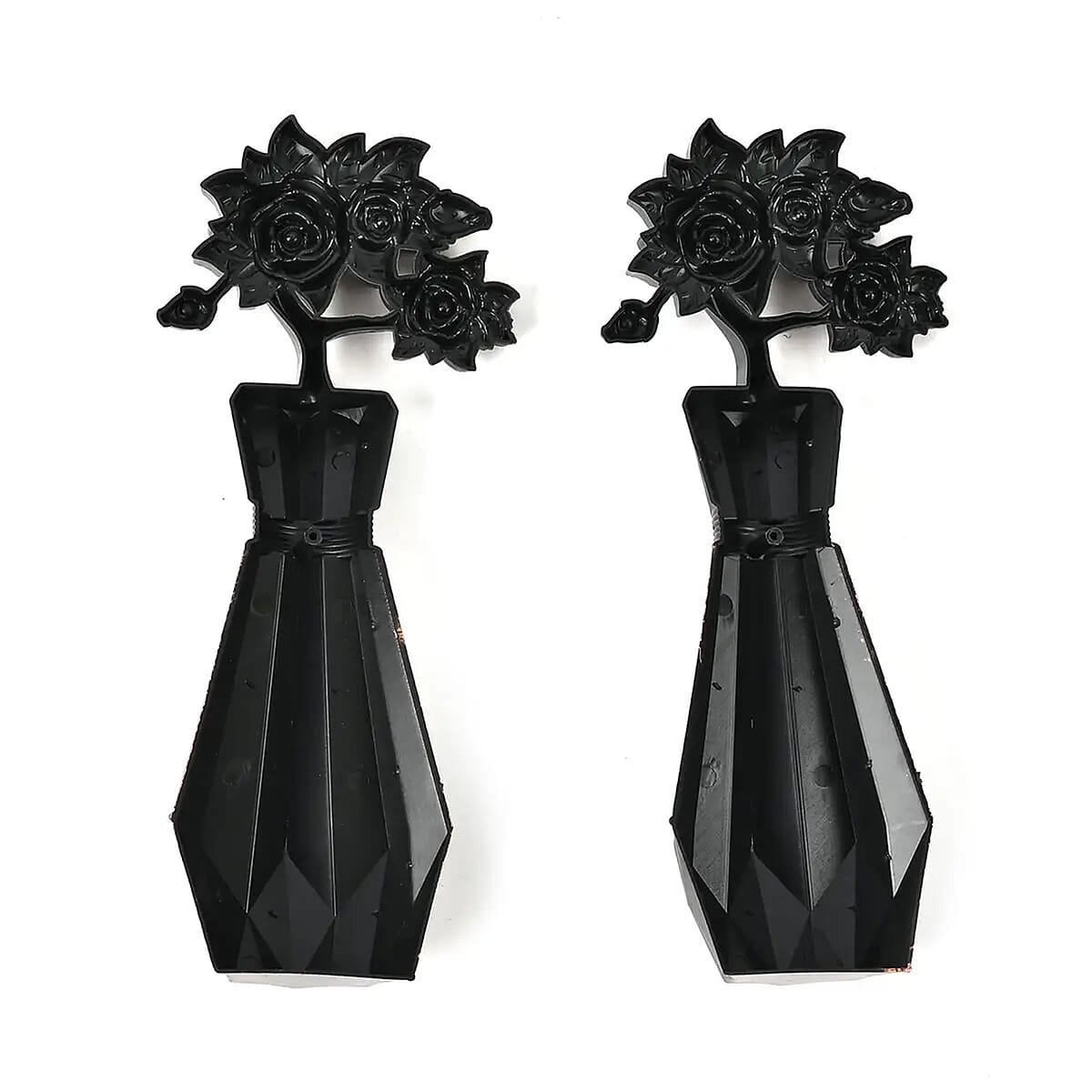 Bronze Color Wall Clock (1xAA Battery Not Included) and 2pcs Vases image number 5