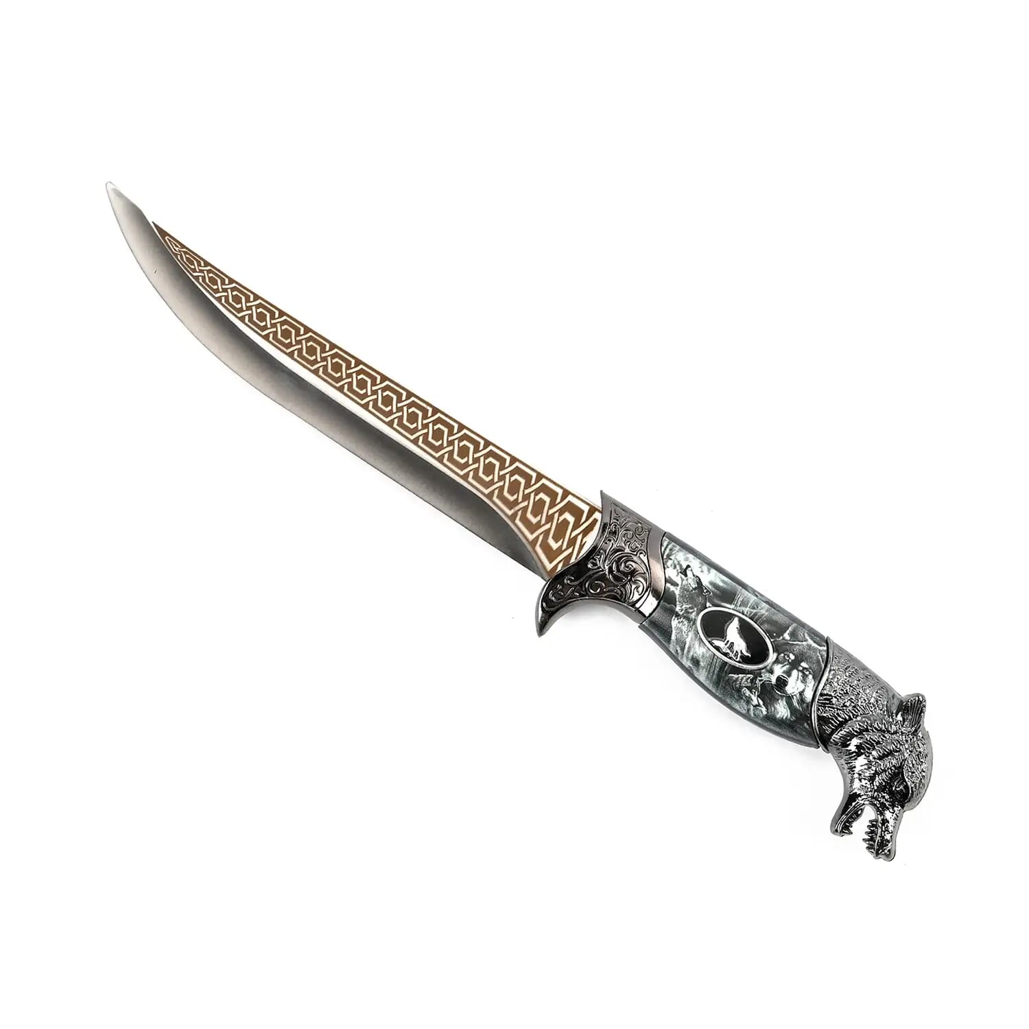 Buy Dark Silver Outdoor Hunting Knife Stainless Steel Blade