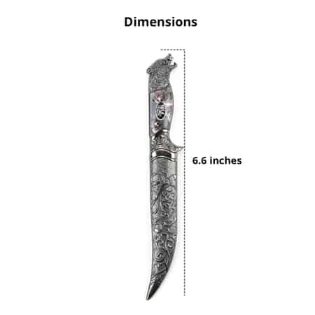 15 Red/Blue Dragon Dagger Knife Stainless Steel Blade Ornamental with  Scabbard