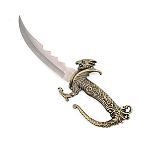 Green Copper Color Outdoor Knife with Stainless Steel Blade, Scabbard Handle, Survival Steel Blade Knife, Camping Knives for Men women 