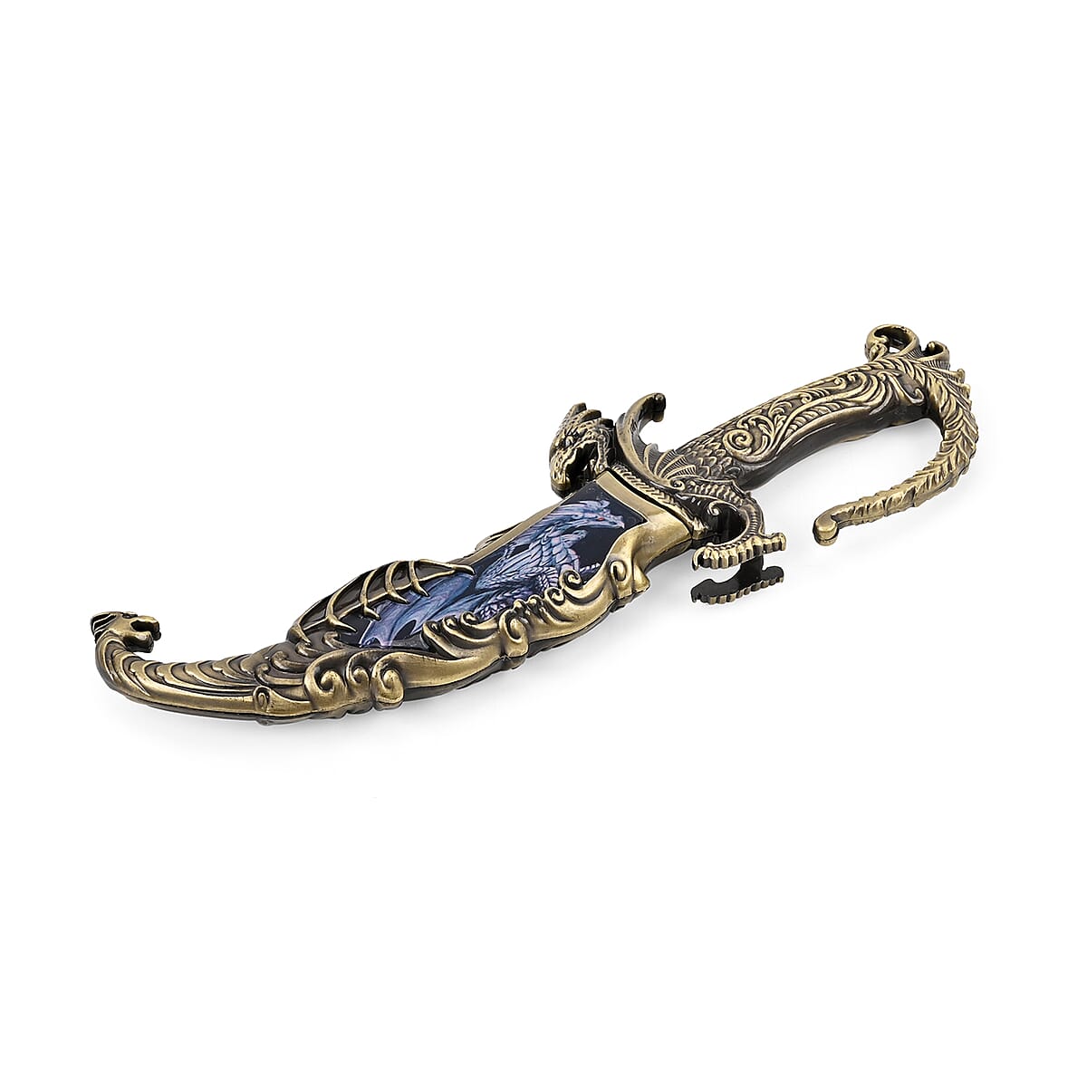Green Copper Color Outdoor Knife with Stainless Steel Blade, Scabbard Handle, Survival Steel Blade Knife, Camping Knives for Men women  image number 3