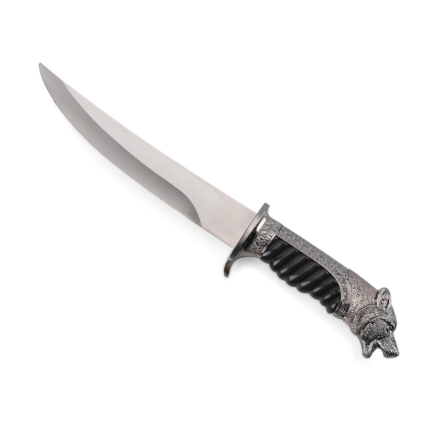 Buy Dark Silver Outdoor Hunting Knife Stainless Steel Blade 6.6 