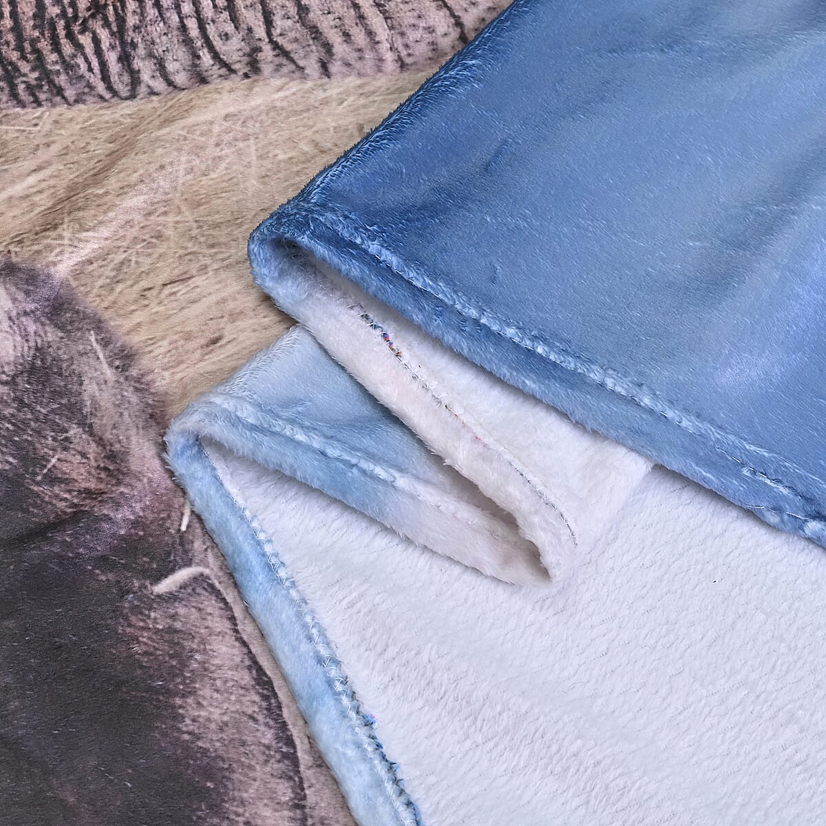 Homesmart Digital Print Elephant Family Pattern Flannel Blanket (60x80) (Microfiber) image number 3