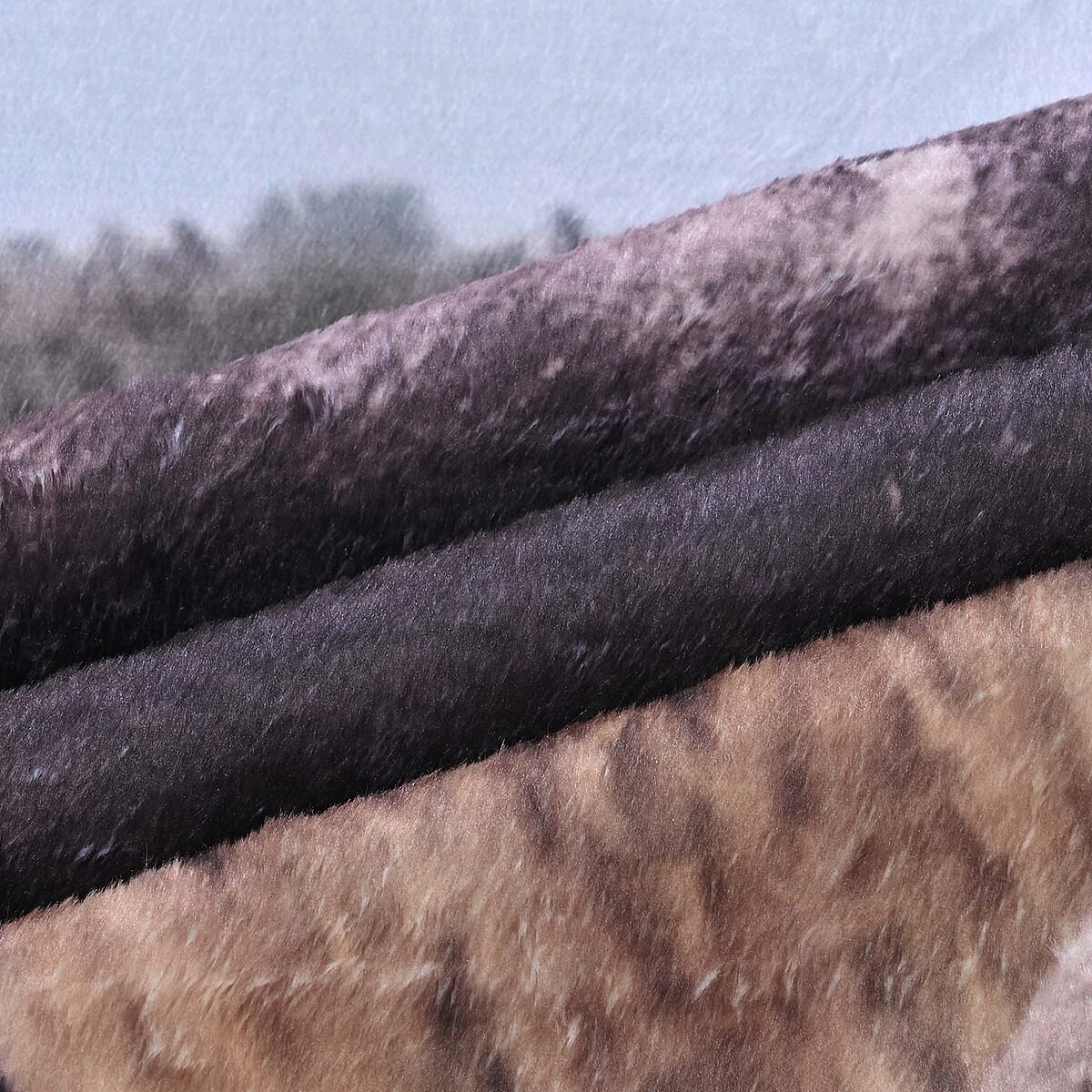 Homesmart Digital Print Elephant Family Pattern Flannel Blanket (60x80) (Microfiber) image number 4