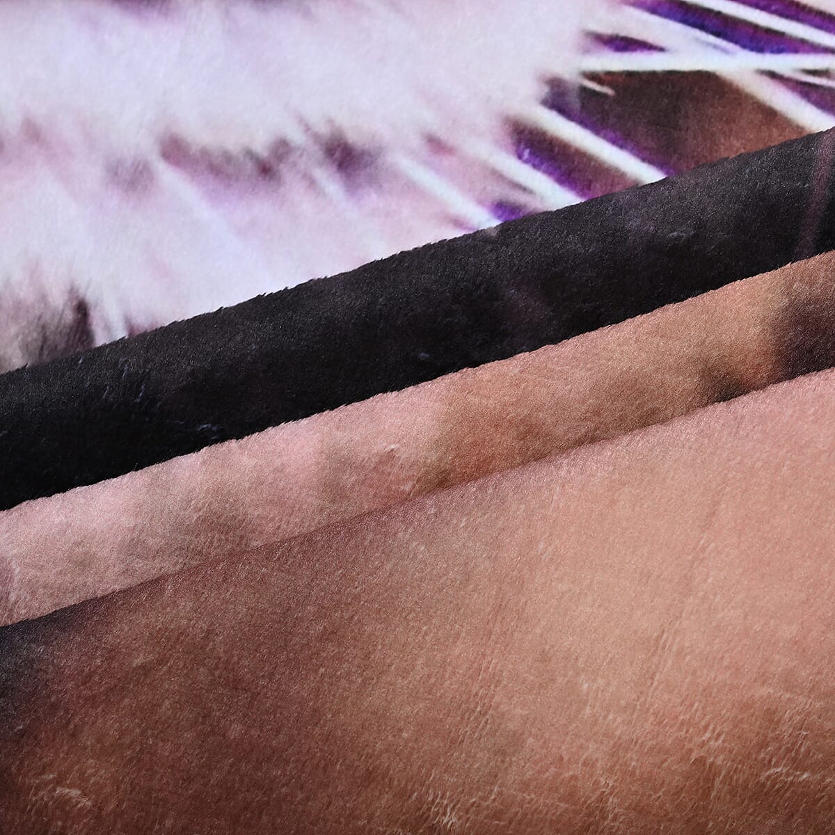 Homesmart Digital Print Tiger Pattern Flannel Blanket (60x80) (Microfiber) image number 4