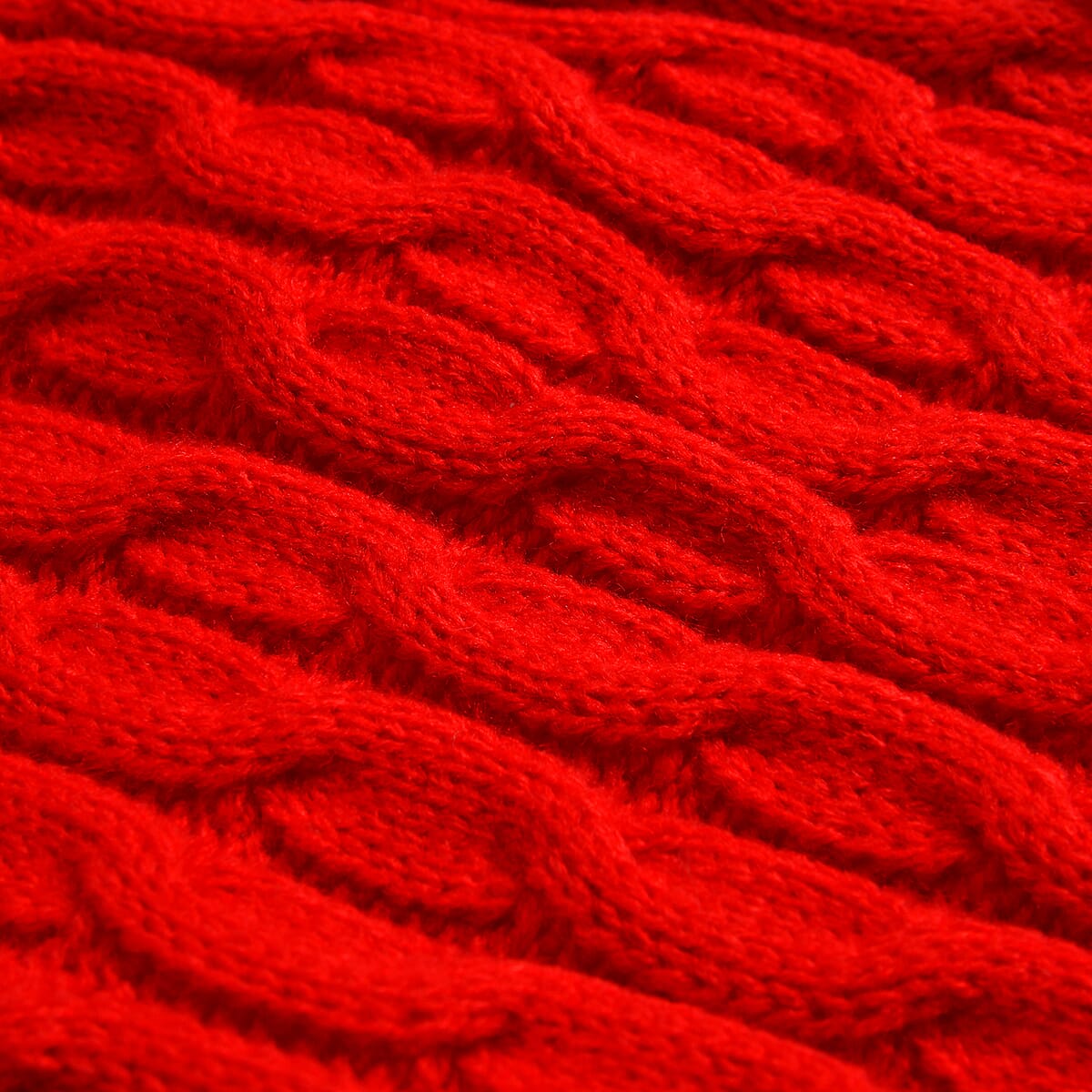 Red Scarf Including Large Two Pockets image number 2