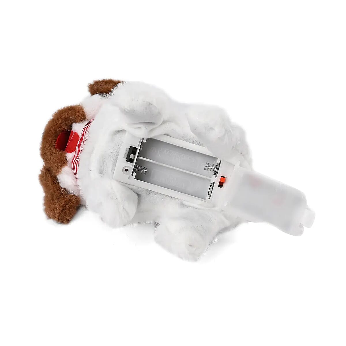 Brown and White Electric Plush Dog Toy (2xAA Not Included) image number 6