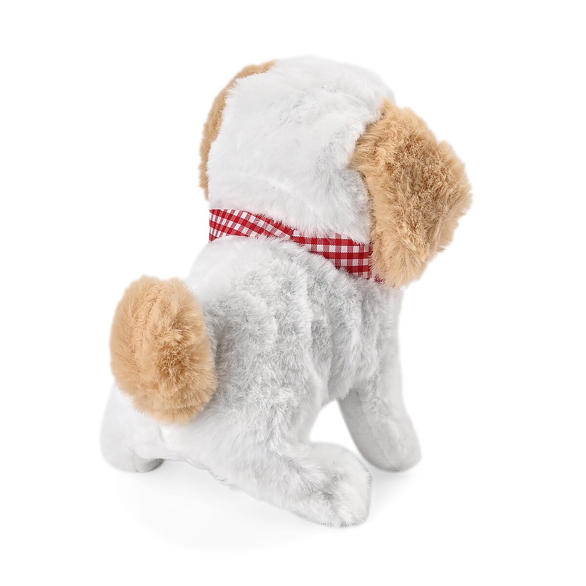 Light Brown and White Electric Plush Dog Toy (2xAA Not Included) image number 2