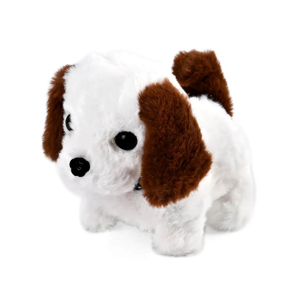 Set of 2 Piece - White and Coffee Electric Plush Dog (2xAA Battery Not Included) image number 5