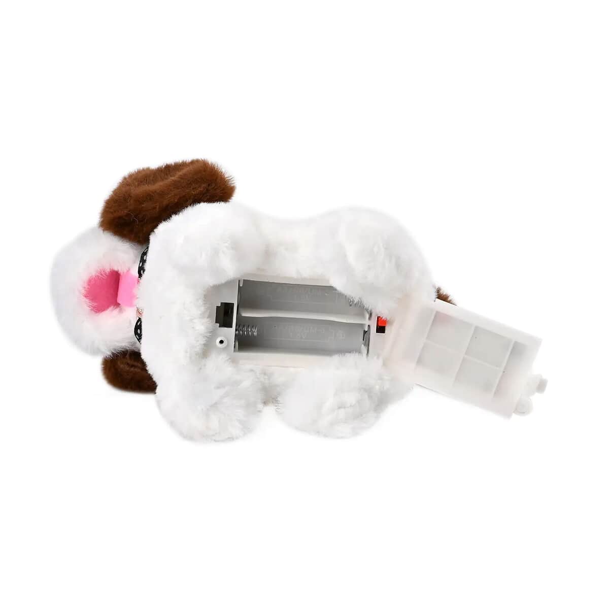 Set of 2 Piece - White and Coffee Electric Plush Dog (2xAA Battery Not Included) image number 6