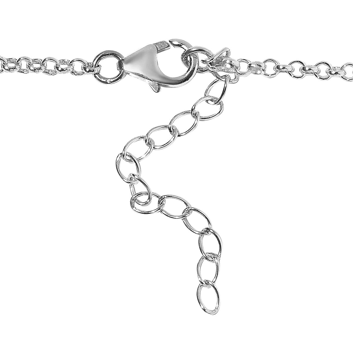 Artisan Crafted White Buffalo Heart Necklace 18 Inches in Sterling Silver 26.90 ctw image number 4