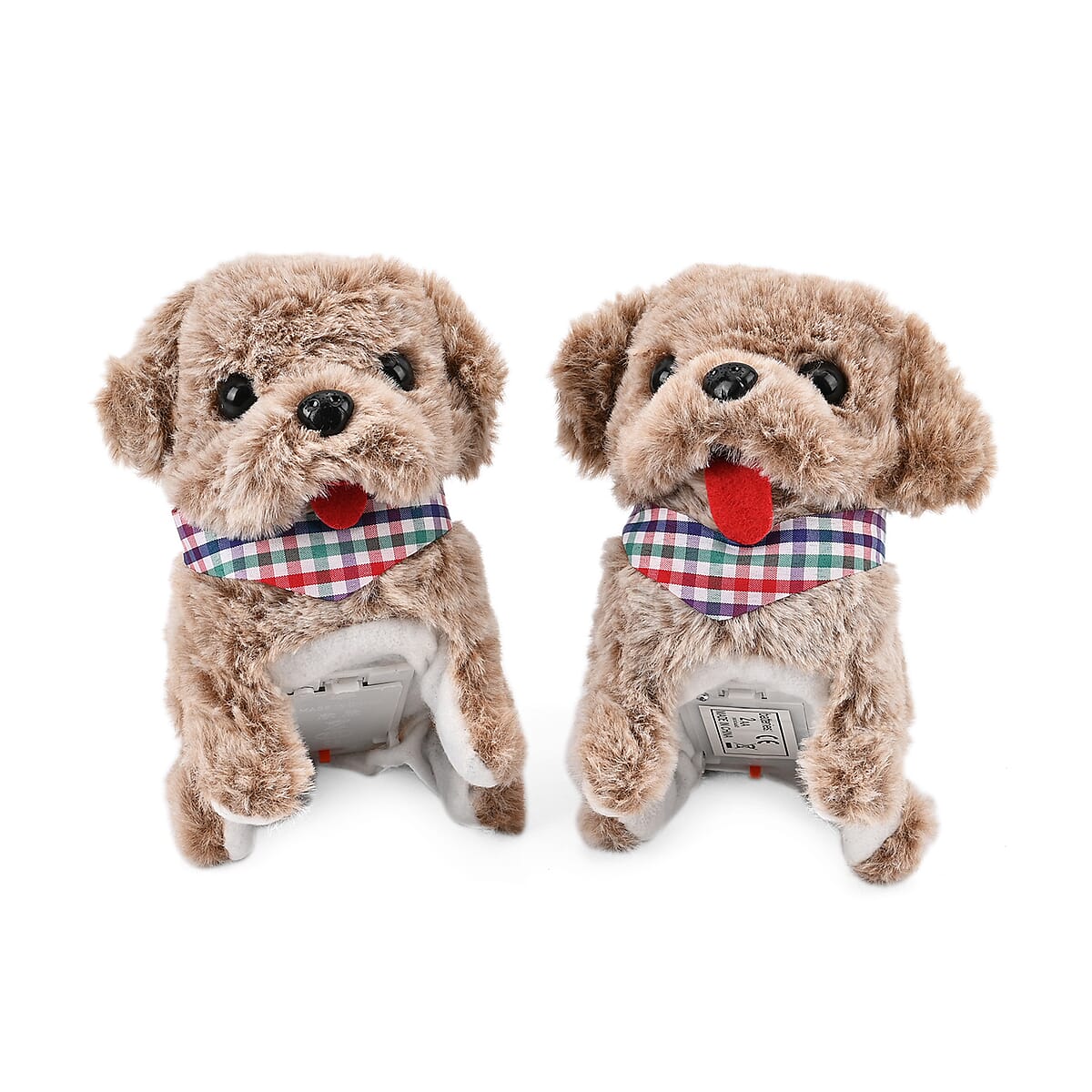 Ankur's Treasure Chest Piece Brown Electric Plush Dog (2xAA Battery Not Included) image number 1